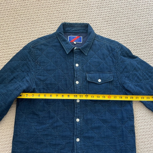 Best Made Co. mens Quilted Jacket Denim in Navy - small - Picture 7 of 7